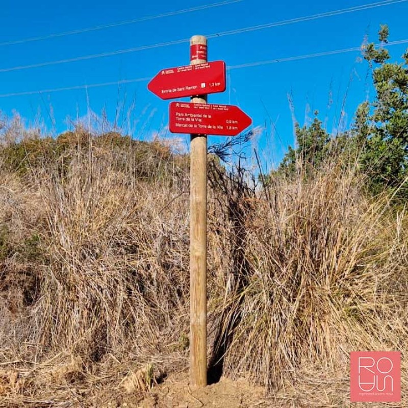 Banderola Senyal direccional CN-03 Red de caminos naturales de España